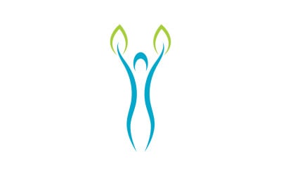 Healthy life people logo sign illustration vector design v.4