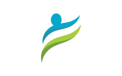 Healthy life people logo sign illustration vector design v.6