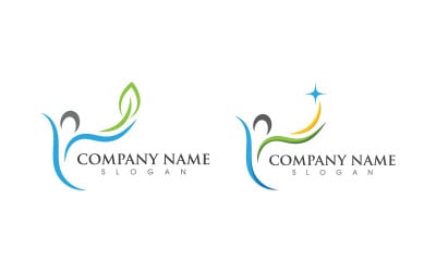 Healthy life people logo sign illustration vector design v.8