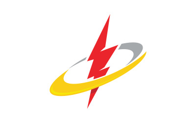 Illustrazione vettoriale del modello del logo Lightning Power v.7