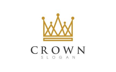 Księżniczka Korona króla Logo Szablon ikona wektorowa v.13