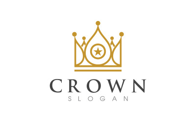 Księżniczka Korona króla Logo Szablon ikona wektorowa v.15