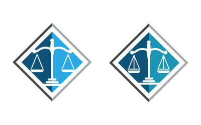 Logo-Vorlage für Anwaltskanzleien, Vektorgrafik-Design v.6