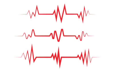 Medical  Pulse heartbeat line icon Vector illustration v.1