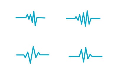 Medical  Pulse heartbeat line icon Vector illustration v.4