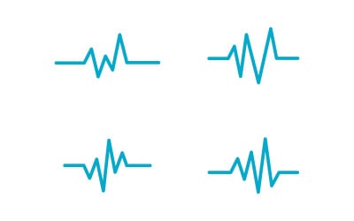 Medical  Pulse heartbeat line icon Vector illustration v.5