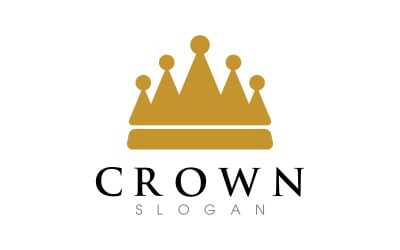 Plantilla de logotipo de la princesa corona del rey icono vectorial v.3