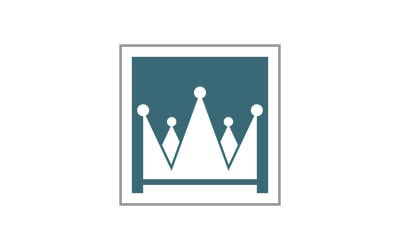 Princess Crown of king Logo Template vector icon v.10