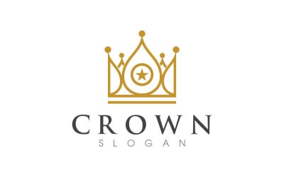 Princess Crown of king Logo Template vector icon v.15