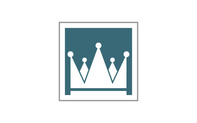Prinzessin Krone des Königs Logo Vorlage Vektorsymbol v.10