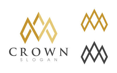 Prinzessin Krone des Königs Logo Vorlage Vektorsymbol v.4