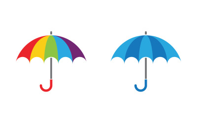Umbrella safe concept illustration Logo Template design v.3