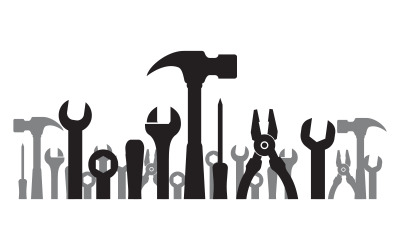 Werkzeugmechaniker Vektorsymbol-Design-Illustrationsvorlage v.3