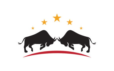 Buffalo Logo vector icon illustration design template v.2
