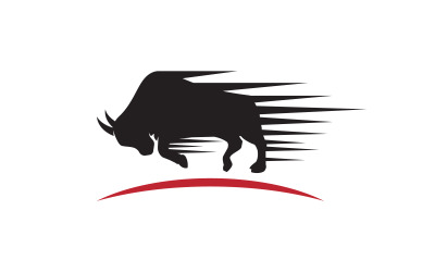 Buffalo Logo vector icon illustration design template v.4