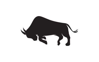 Buffalo logó vektoros ikon illusztráció tervezősablon v.1
