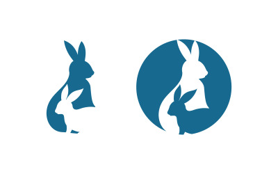 Designvorlage für Kaninchen-Logo-Symbolillustration v.8