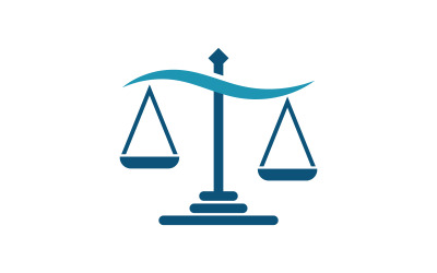 Diseño de ilustración vectorial de plantilla de logotipo de bufete de abogados v.11