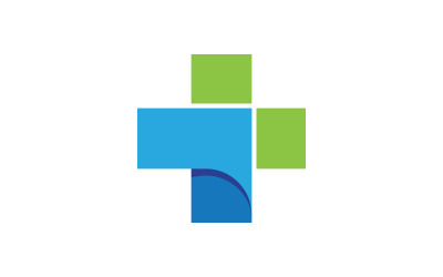 Diseño de ilustración vectorial del logotipo del icono médico saludable v.4