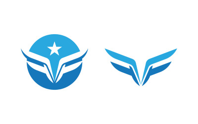 F Letter Falcon Wing Concept icon logo illustration design v.6
