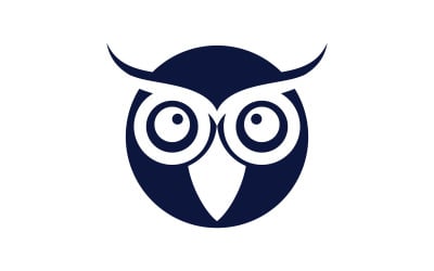Gufo Uccello icona illustrazione Logo design template v.14