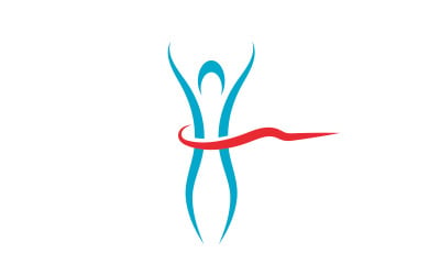 Healthy life people logo sign illustration vector design v.16