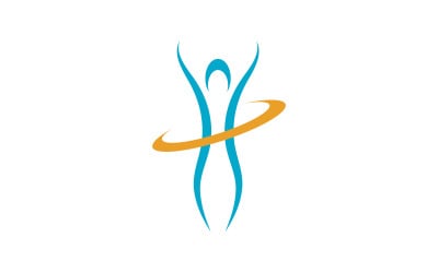 Healthy life people logo sign illustration vector design v.18
