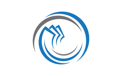 Ikona finansów biznesowych Logo projektu ilustracja v.1