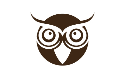 Ilustracja ikony Sowa Ptak Szablon projektu logo v.13
