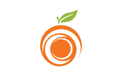 Logo del succo d&amp;#39;arancia fresco Illustrazione vettoriale dell&amp;#39;icona v.12