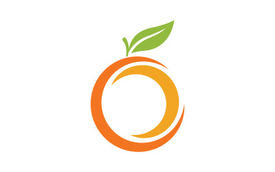 Logo del succo d&amp;#39;arancia fresco Illustrazione vettoriale dell&amp;#39;icona v.4