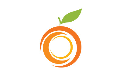 Orange fresh juice logo design Vector icon illustration v.1