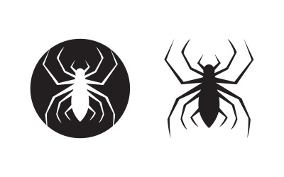 Örümcek Logosu illüstrasyon tasarım şablonu v.2