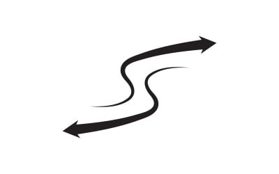 Arrow business growth goal icon illustration design template v.4