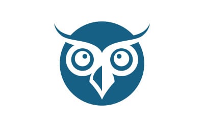 Eulenvogel-Symbol-Illustration Logo-Design-Vorlage v.16