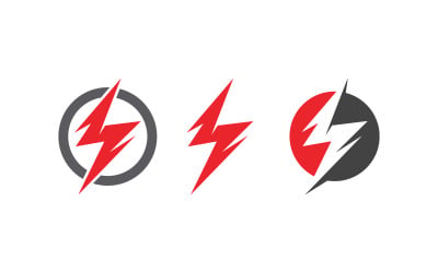 Lightning Power Logo Vorlage Vektorsymbol Illustration Design v.3