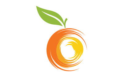 Logo del succo d&amp;#39;arancia fresco Illustrazione vettoriale dell&amp;#39;icona v.6