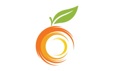 Orangenfrischsaft-Logo-Design, Vektorsymbol-Illustration v.8