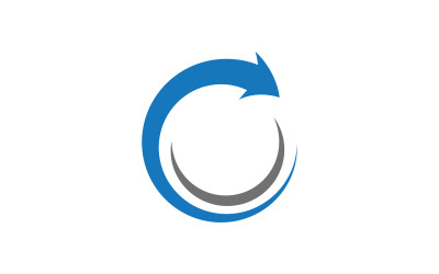 Pfeil-Geschäftswachstumsziel-Symbol-Illustrationsdesign-Vorlage v.3