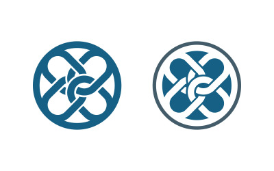 Plantilla de diseño de ilustración de cadena de unidad abstracta corporativa empresarial v.2
