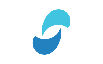 Water wave Nature icon Logo vector illustration v.1