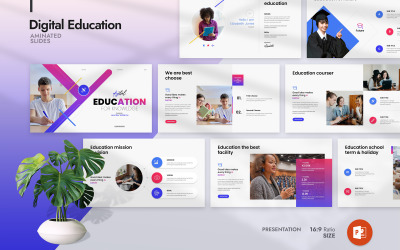 Modello di presentazione per l&amp;#39;istruzione digitale 2027