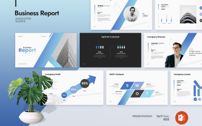 Plantilla de presentación del informe empresarial 2026