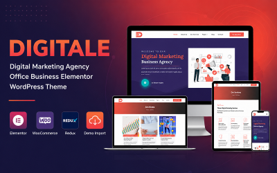 Digitale - Digitales Marketing Agentur Office Business Elementor WordPress Theme