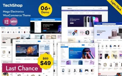 TechShop - Elektronik TechStore WooCommerce WordPress Teması