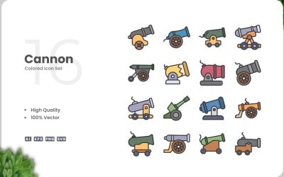16 Cannon Icon Color Collection