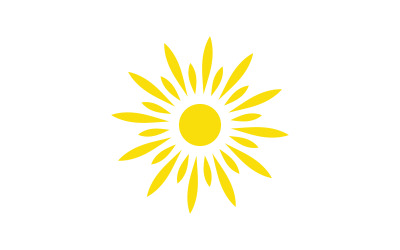 Koncepcja słońca Ilustracja wektorowa Ikona Logo Szablon projektu v.1