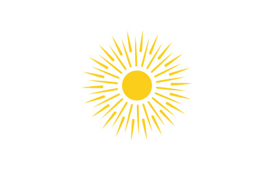 Koncepcja słońca Ilustracja wektorowa Ikona Logo Szablon projektu v.5