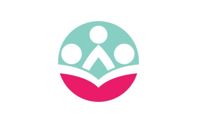 People care community network and social logo design v.4