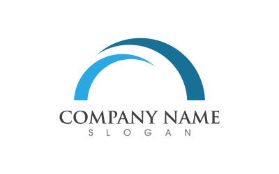 Bridge icon concept illustration Logo design template v.1